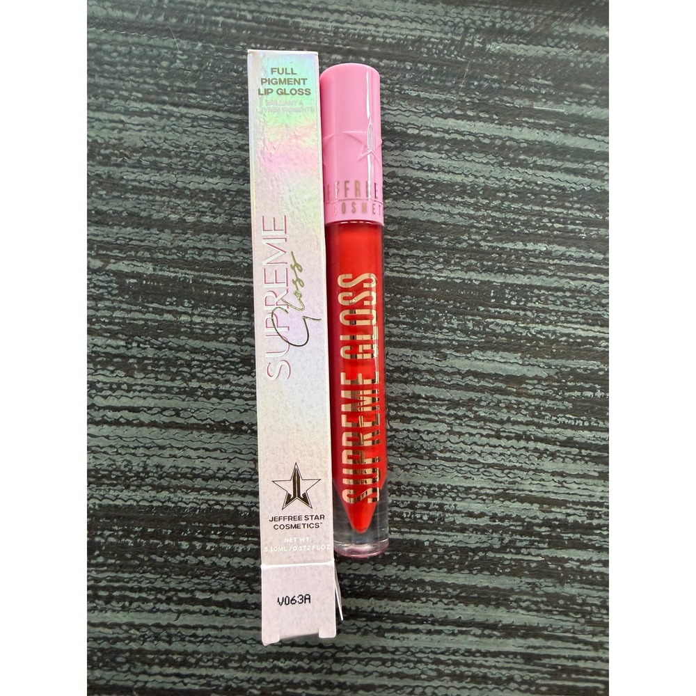 Jeffree‎ Star Cosmetics Supreme Gloss Red Affair Full Pigment Lip Gloss NIB